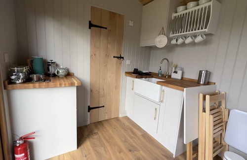 Wadhurst Cabin | Luxury Shepherds Hut, W/large Garden, Firepit, & Wi-fi @ Cedar Gables Campsite