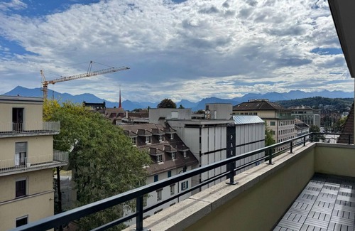 Lucerne Apartment | Luzern Apartment: Balcony, City Views & Netflix
