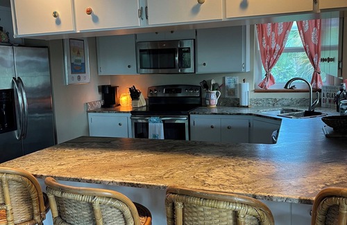 Cape Haze House | Magical 2 bedroom home with pool & dock on secluded Palm Island - walk to beach