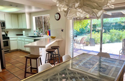 Indio House | Magical Garden Retreat with Pool, Hot Tub & Mountain Views✨