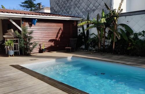 Merignac House | Maison indépendante avec piscine et jardin à Mérignac, à 15 min du centre de Bordeaux