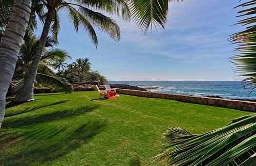 Makaha House | Makaha Hale: Oceanfront Custom Home w/A/C, Large Yard, & Lanai for Entertaining