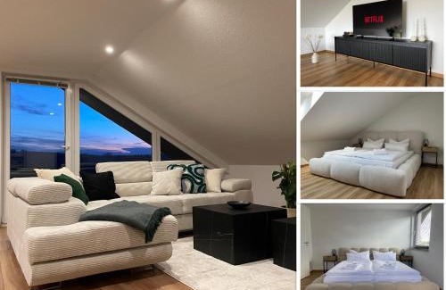 Fulda Apartment | MaMa-Apartments - Stylisches Apartment mit Netflix, Balkon und und kostenlosem Parkplatz - 125 qm