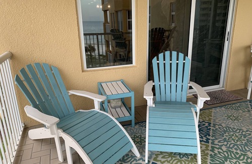 New Smyrna Beach Condo | MARCH 2026 AVAILABLE! Luxury 3bed 3bath. Direct Oceanfront. 2 balconies.