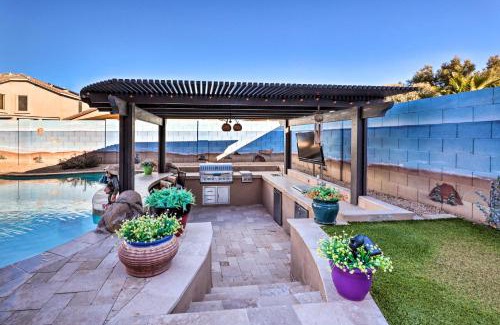 Maricopa House | Maricopa Home with Swim-Up Bar, Heated Pool and Slide