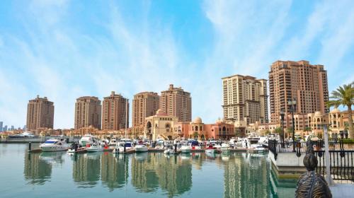 Doha Apartment | Marina View Studio in Pearl