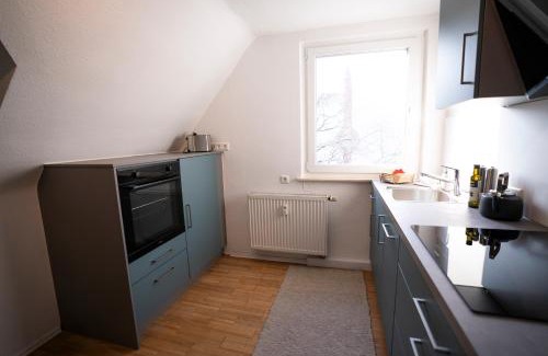 Ulm Apartment | Meerjungfrau - W14, zentral in Bahnhofsnähe, Küche