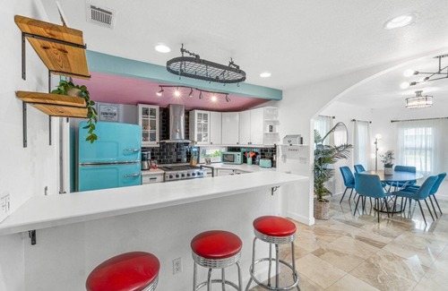 West Palm Beach House | Mid-Century Gem: Pool, Privacy, and Palm Trees