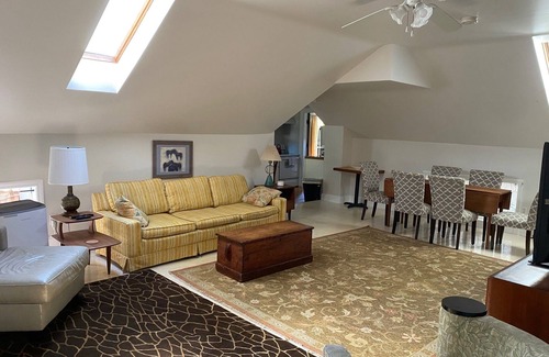 Oakdale Apartment | Mid century modern with 650 sq ft living room and 350 sq ft master bedroom