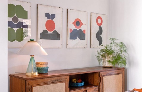 Historical Center Bruges Apartment | Midcentury design apartment with outdoor patio
