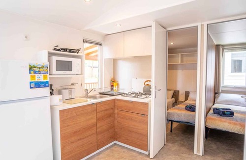 Ponte della Priula House | Mobilehome with air conditioning, terrace and pool