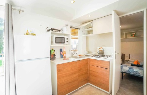 Ponte della Priula House | Mobilehome with air conditioning, terrace and pool
