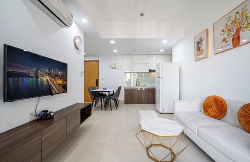 Thao Dien Apartment | Modern 2BR City View Apartment/Walk to Metro & Mall/Free Pool &Gym