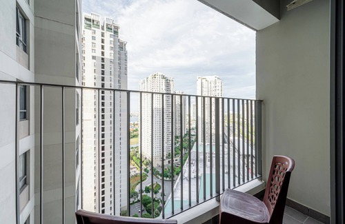 Thao Dien Apartment | Modern 2BR City View Apartment/Walk to Metro & Mall/Free Pool &Gym