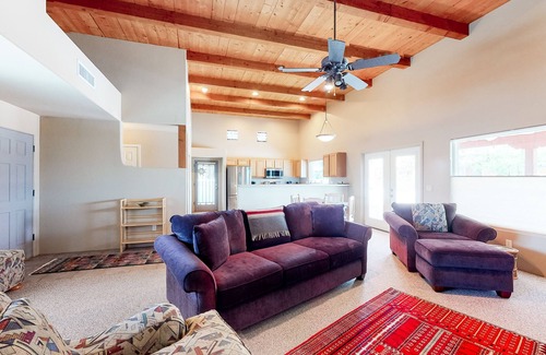 Civano House | Modern adobe home with a community pool, washer/dryer - snowbirds welcome!