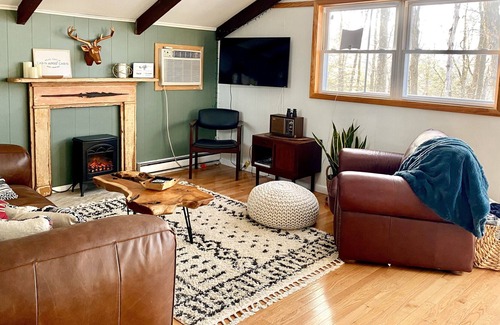 Lake Ariel Cabin | Modern and cozy- perfect for your Winter getaway!
