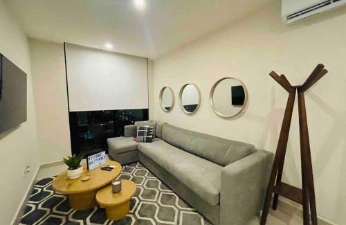 Monterrey Apartment | Modern Apartment with A/C, 5 min from Arena, BBQ