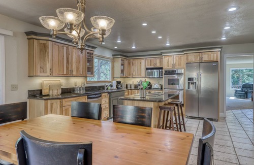 Zephyr Cove Cabin | Modern cabin with fireplace, spacious deck, & beautiful forest views, sleeps 6