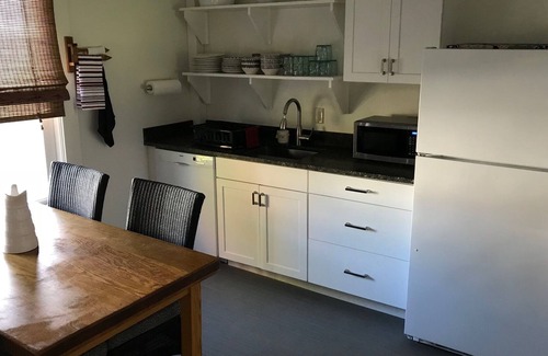 Monson House | Modern comforts and conveniently located in-town Monson by Lake Hebron, cheers!