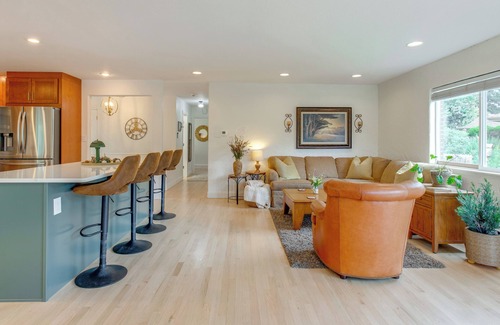 Creighton House | Modern Creekside Home: 9 Mi to Downtown Denver