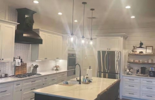 Sealy Other | Modern farmhouse with a pool