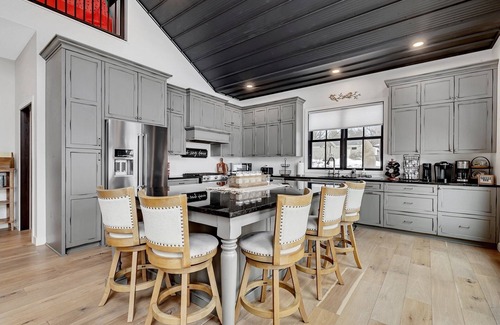 Spicer House | Modern Lake Home with game room and large patio in Spicer