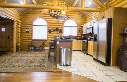 Victor House | Modern log home with a view of the Tetons!