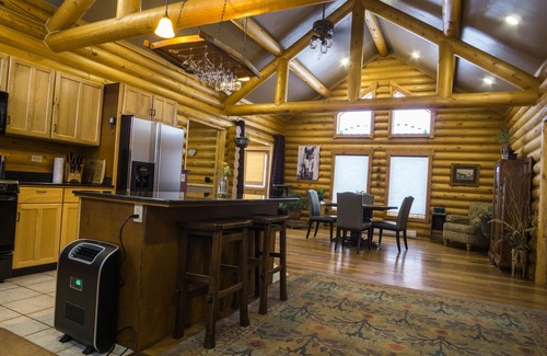 Victor House | Modern log home with a view of the Tetons!