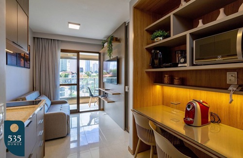 Caminho das Arvores Apartment | Modern One-Bedroom 700m from Salvador Shopping