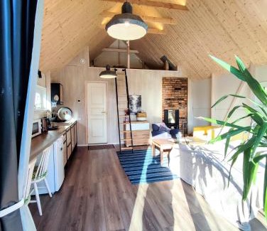 Telsiai Ski Chalet | Modern Sauna Cabin in Horse Ranch