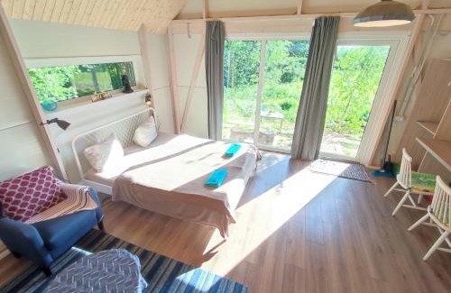 Telsiai Ski Chalet | Modern Sauna Cabin in Horse Ranch