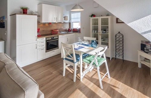 Westeraccumersiel Apartment | Modern upper apartment Meerglück with infrared cabin