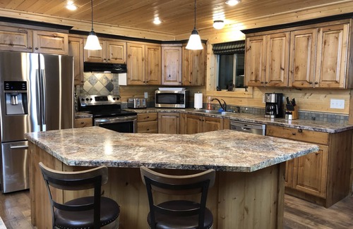 Island Park House | Moose Meadow Lodge - great view! Garage for those snowmobiles!