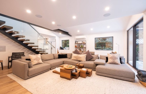 Whistler Ski Chalet | Mountain-Modern Chalet, w/ barrel sauna, hot tub, putting green, and fire pits!