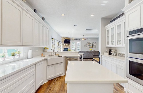 Montgomery House | Multiple level lake house with full kitchen, private patio, deck & water views