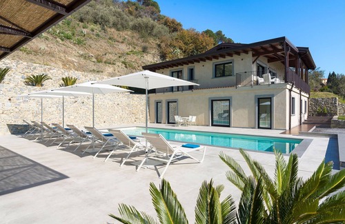 Savoca Villa | My Rental Homes - Villa Zafferano with swimming pool, terrace and sea view.