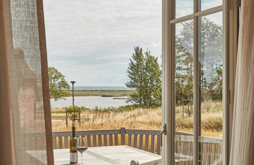 Nieby House | Nebelhorn das Atelierhaus Unter Reet für bis zu 8 Personen mit Tollem Seeblick