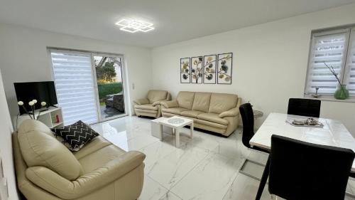 Luxem Apartment | Neue Wohnung für 4 Küche Terrasse