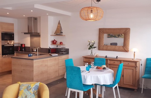 Perros-Guirec Apartment | NEW 2019. Apartment overlooking the marina, classified 4 stars