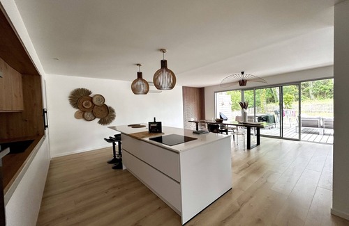 Seignosse Villa | New ad/New contemporary villa with 12x 3 pool Foret view