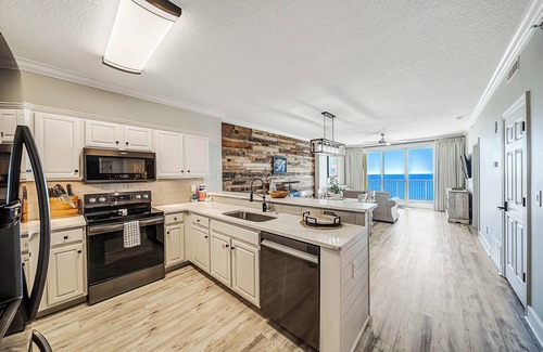 West Panama City Beach Condo | NEW Emerald Isle 2107 "Manta Ray Villa" Pool, FREE Tix & Beach Service for 4!