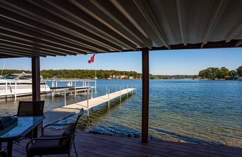 Lake James House | NEW Lake James Lakefront Home With Boatdock - Sleeps 12