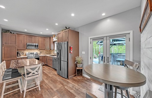 Elkhart House | NEW! Lakeside Retreat with Hot Tub & Game Room