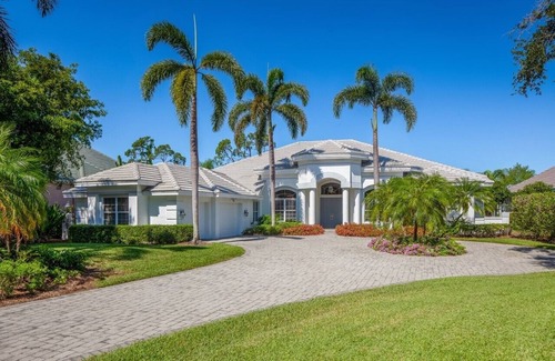 Central Naples House | NEW LISTING! Coastal vibe home with Private Pool, Golf, Tennis, Pickleball