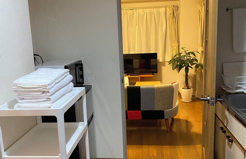 Kajiyacho Apartment | NEW OPEN☆[CAFE KAZE Compact ROOM in Kajiya-cho, the center of Kagoshima ❗️] Ideal for a small number of people ❗️