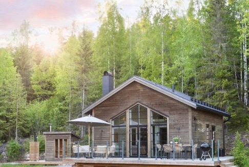 Jarvso House | Newly built cabin with sauna, fireplace and amazing view
