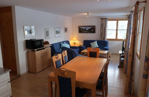 Riom-Parsonz Apartment | Nice apartment for 8 people with WIFI, TV, terrace, pets allowed and panoramic view