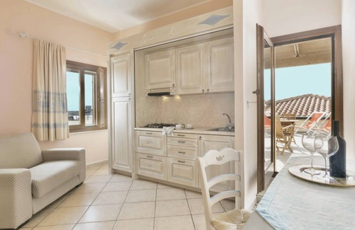 Bosa Marina Apartment | Nice apartment on the first floor with sea view of about 45 m2 equipped with air conditioning and wi fi connection, composed of a living room with equipped kitchenette, fridge and flat screen television.A double or twin bedroom and a single bedroom, bath