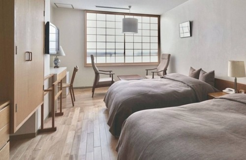 Akamatsumachi Hotel | Nonsmoking Westernstyle room twin bed 2 meals included 5th grade premium Saga beef steak/Saga Saga