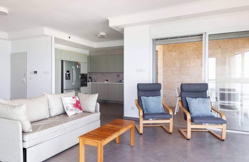 Bat Yam Apartment | O&O Group - Amazing Sea View 3 BR APT Iconic Tower